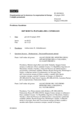 Journal of the 818th Special Plenary Meeting of the Permanent Council (it)