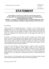 Statement by Canada