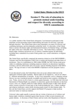 Statement by the United States of America