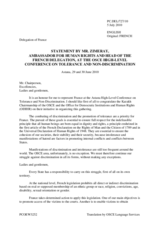 Statement by Mr. Zimeray, France