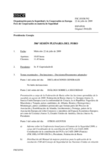 Journal of the 586th Plenary Meeting of the Forum for Security Co-operation