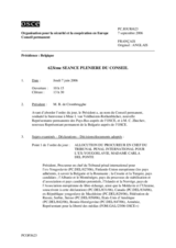 Journal of the 623rd Plenary Meeting of the Permanent Council (fr)