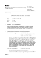 Journal of the 625th Special Plenary Meeting of the Permanent Council (it)