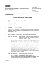 Journal of the 625th Special Plenary Meeting of the Permanent Council (es)