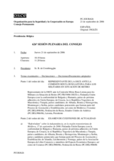 Journal of the 626th Plenary Meeting of the Permanent Council (es)