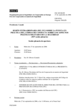 Journal of the 493rd Special Plenary Meeting of the Forum for Security Co-operation (es)