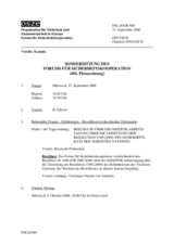 Journal of the 494th Special Plenary Meeting of the Forum for Security Co-operation (de)