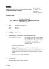 Journal of the 494th Special Plenary Meeting of the Forum for Security Co-operation (it)