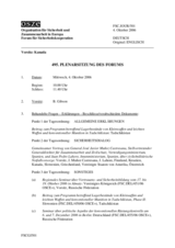 Journal of the 495th Plenary Meeting of the Forum for Security Co-operation (de)