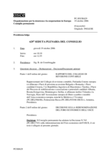 Journal of the 629th Plenary Meeting of the Permanent Council (it)