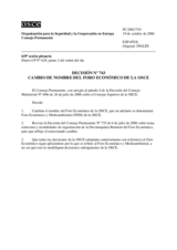 Permanent Council Decision No. 743 (es)