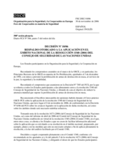 Forum for Security Co-operation Decision No.10/06 (es)