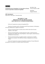 Forum for Security Co-operation Decision No.11/06 (es)