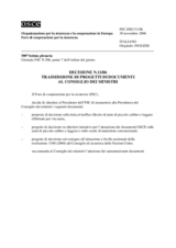 Forum for Security Co-operation Decision No.11/06 (it)