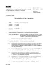 Journal of the 502th Plenary Meeting of the Forum for Security Co-operation (es)