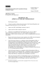 Permanent Council Decision No.780