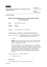 Journal of the 649th Special Plenary Meeting of the Permanent Council (es)