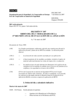 Forum for Security Co-operation Decision No.3/07 (es)