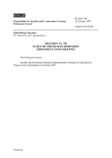 Permanent Council Decision No.784