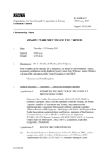 Journal of the 652st Plenary Meeting of the Permanent Council