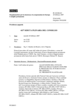 Journal of the 653rd Plenary Meeting of the Permanent Council (it)