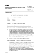 Journal of the 657th Plenary Meeting of the Permanent Council (es)