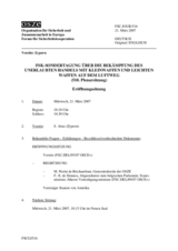 Journal of the Special FSC Meeting on Combating the Illicit Trafficking of Small Arms and Light Weapons by Air (de)
