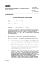 Journal of the 661st Plenary Meeting of the Permanent Council (es)