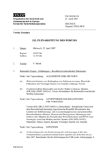 Journal of the 512th Plenary Meeting of the Forum for Security Co-operation (de)