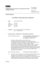 Journal of the 662nd Plenary Meeting of the Permanent Council (it)