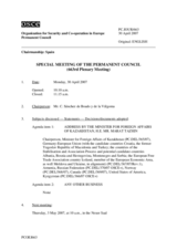 Journal of the 663rd Special Meeting of the Permanent Council