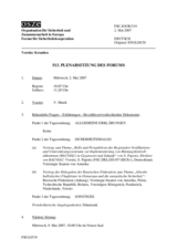Journal of the 513th Plenary Meeting of the Forum for Security Co-operation (de)