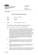 Journal of the 664th Meeting of the Permanent Council (de)