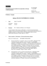 Journal of the 666th Meeting of the Permanent Council (fr)