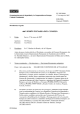 Journal of the 666th Meeting of the Permanent Council (es)