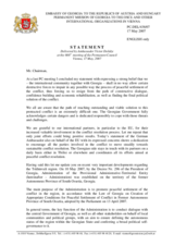 Statement by the Delegation of Georgia