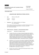 Journal of the 667th Meeting of the Permanent Council