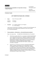 Journal of the 667th Meeting of the Permanent Council (es)