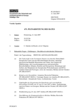 Journal of the 671st Meeting of the Permanent Council (de)