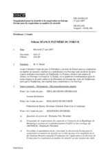 Journal of the 518th Plenary Meeting of the Forum for Security Cooperation (fr)