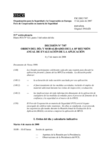 Forum for Security Co-operation Decision No. 7/07 (es)
