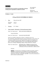 Journal of the 517th Plenary Meeting of the Forum for Security Cooperation (fr)