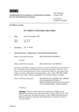 Journal of the 517th Plenary Meeting of the Forum for Security Cooperation (it)