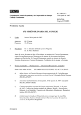 Journal of the 672nd Plenary Meeting of the Permanent Council (es)