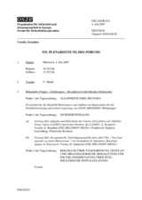 Journal of the 519th Plenary Meeting of the Forum for Security Cooperation (de)