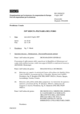 Journal of the 519th Plenary Meeting of the Forum for Security Cooperation (it)