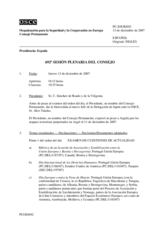 Journal of the 692nd Plenary Meeting of the Permanent Council (es)