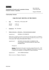 Journal of the 534th Plenary Meeting of the Forum for Security Co-operation