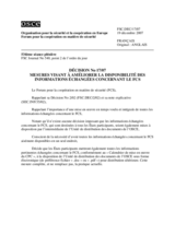 Forum for Security Co-operation Decision No. 17/07 (fr)