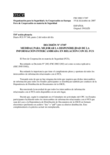 Forum for Security Co-operation Decision No. 17/07 (es)